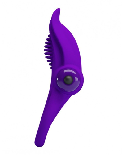 LyBaile Pretty Love Vibro Penis Ring - Эрекционное кольцо с вибрацией, 11.3х5.6 см (фиолетовый)